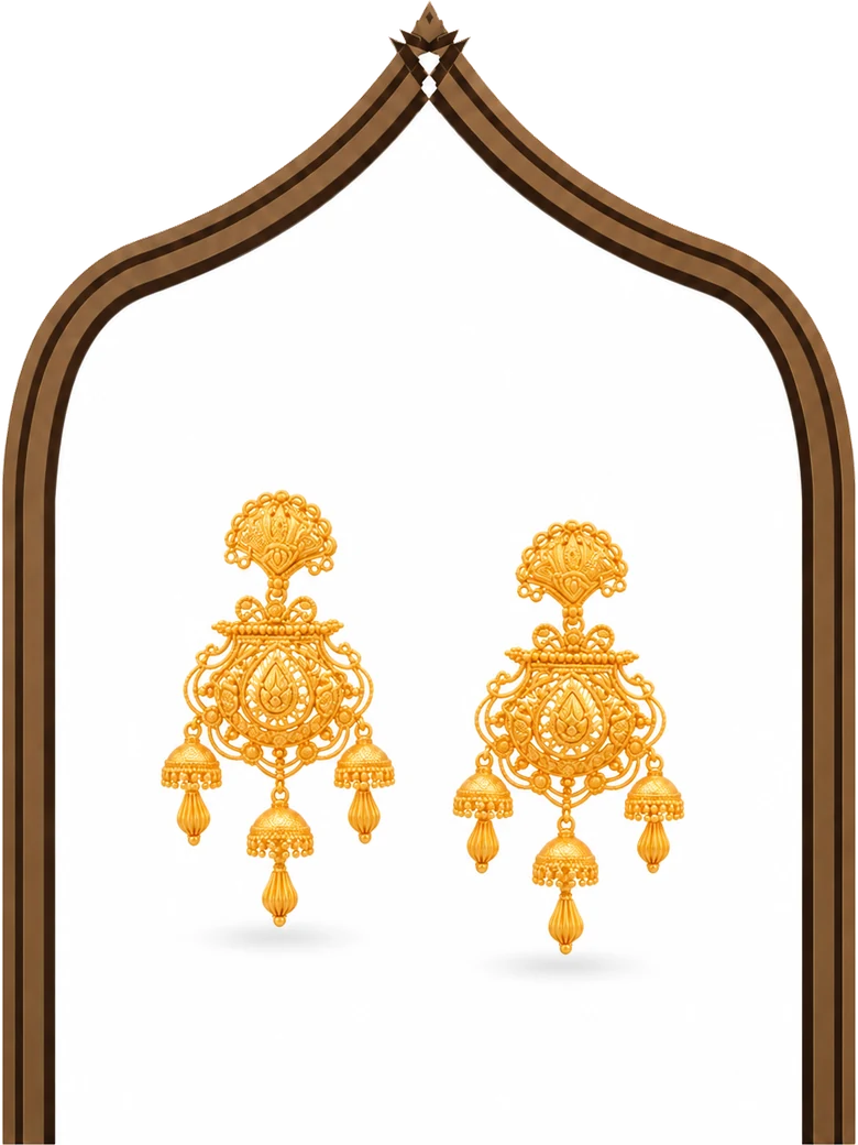 Digonto Gold Sita Haar Set