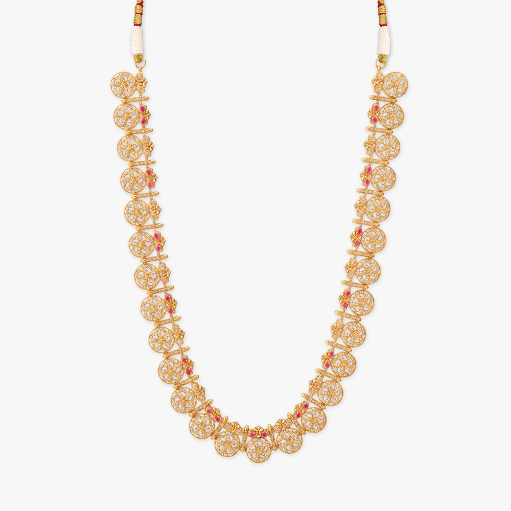 Blossom Cascade Gold Bottu Mala Haaram